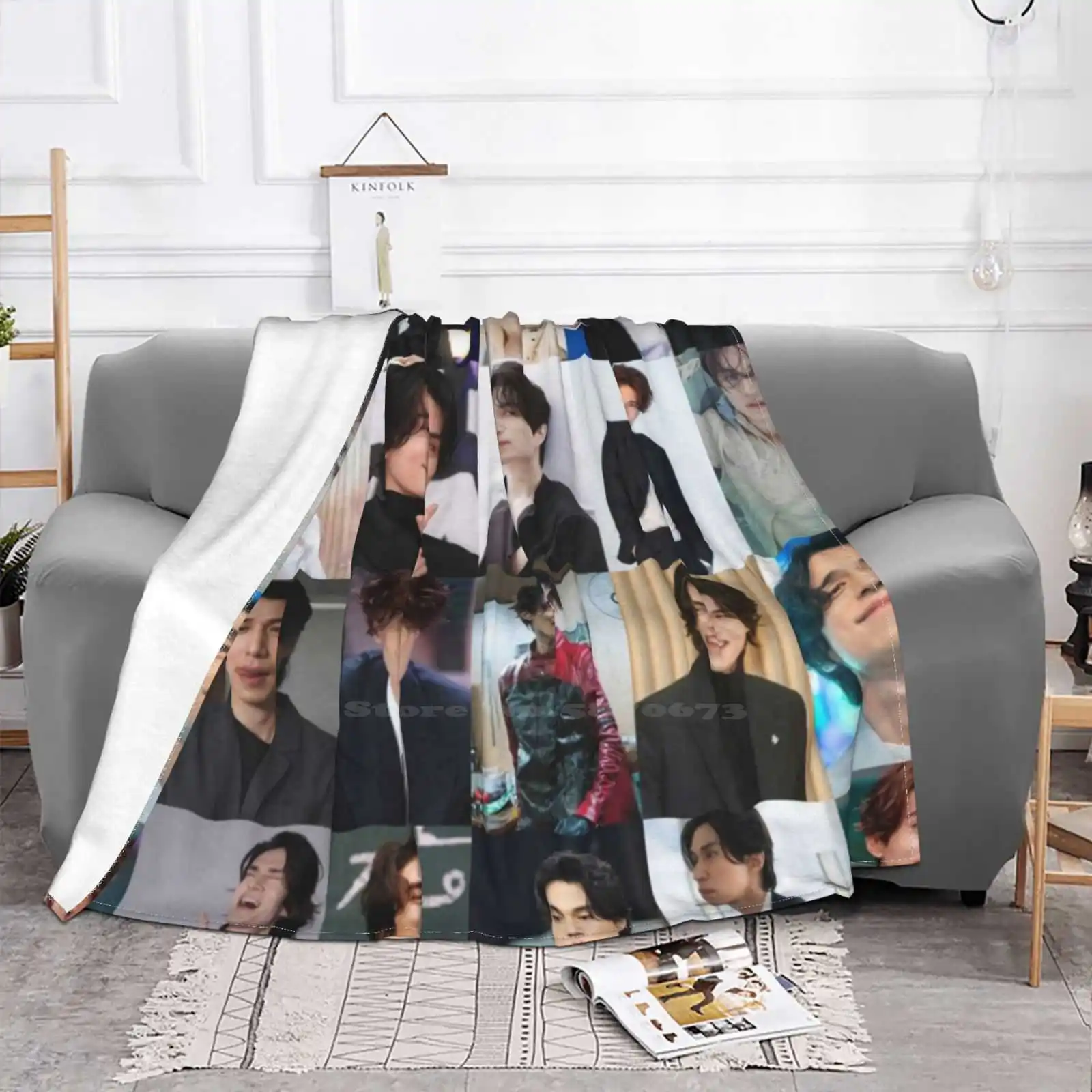 Lee Dong Wook tutte le dimensioni copertina morbida coperta decorazioni per la casa biancheria da letto Lee Dong Wook Collage K attore K Drama