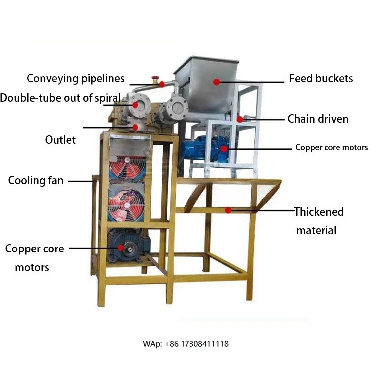 Small Batch Production Rice Noodle Machine with Screw Conveyor Extension for Catering Services