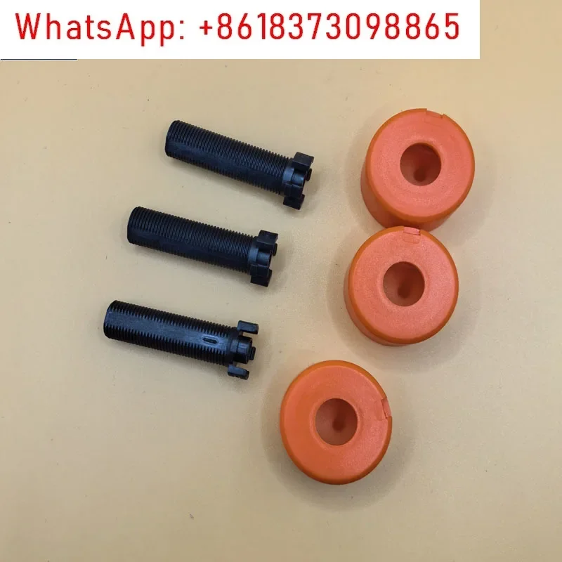 ฝักบัวอาบน้ําแบบซ่อนแผงฝักบัวอาบน้ําส่วนขยายปุ่มอุปกรณ์เสริมก้านสีดําขนาดเล็ก 29118