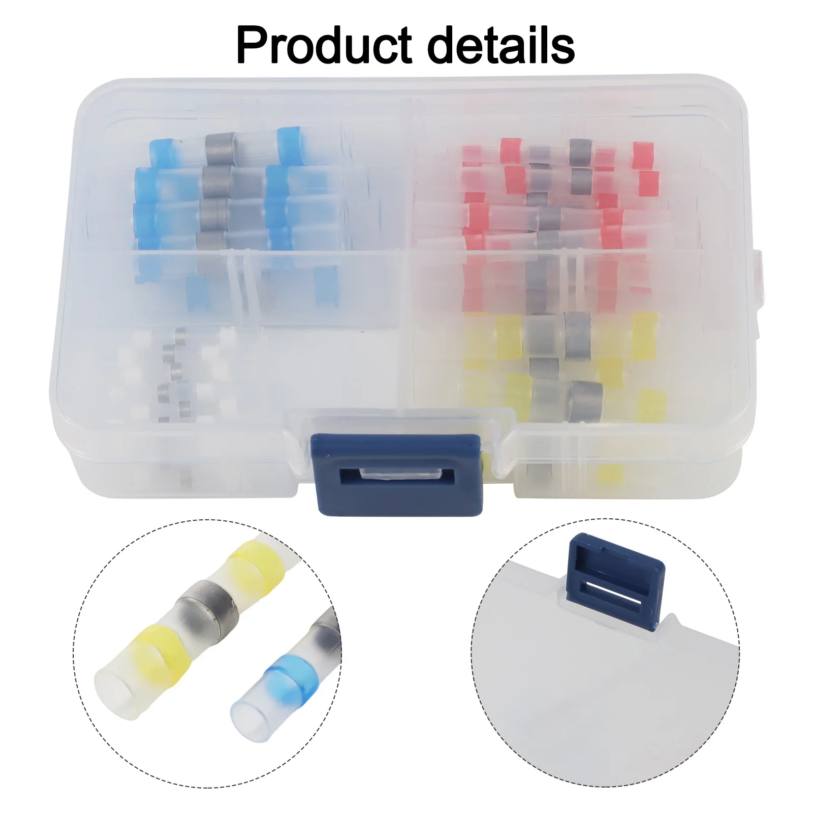 50 to 800 Piece Solder Seal Heat Shrink Connector Sets with Transparent Outer Layer for Real Time Joint Assessment