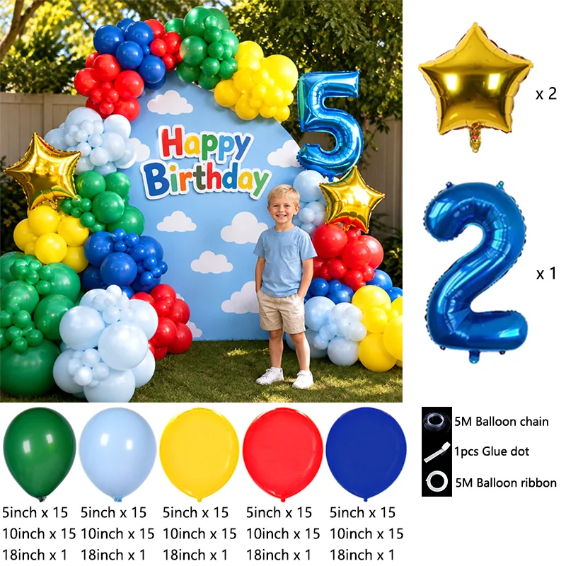 Super Bors Video Game Inspired Balloon Arch Bouquet Red Mushroom Game Controller Foil Globos Party Decoration view 3