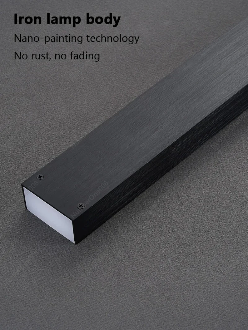 ثريا مطعم جديدة حديثة وبسيطة لطاولة غرفة الطعام وأضواء شريطية طويلة ومصابيح متدلية بتصميم إبداعي