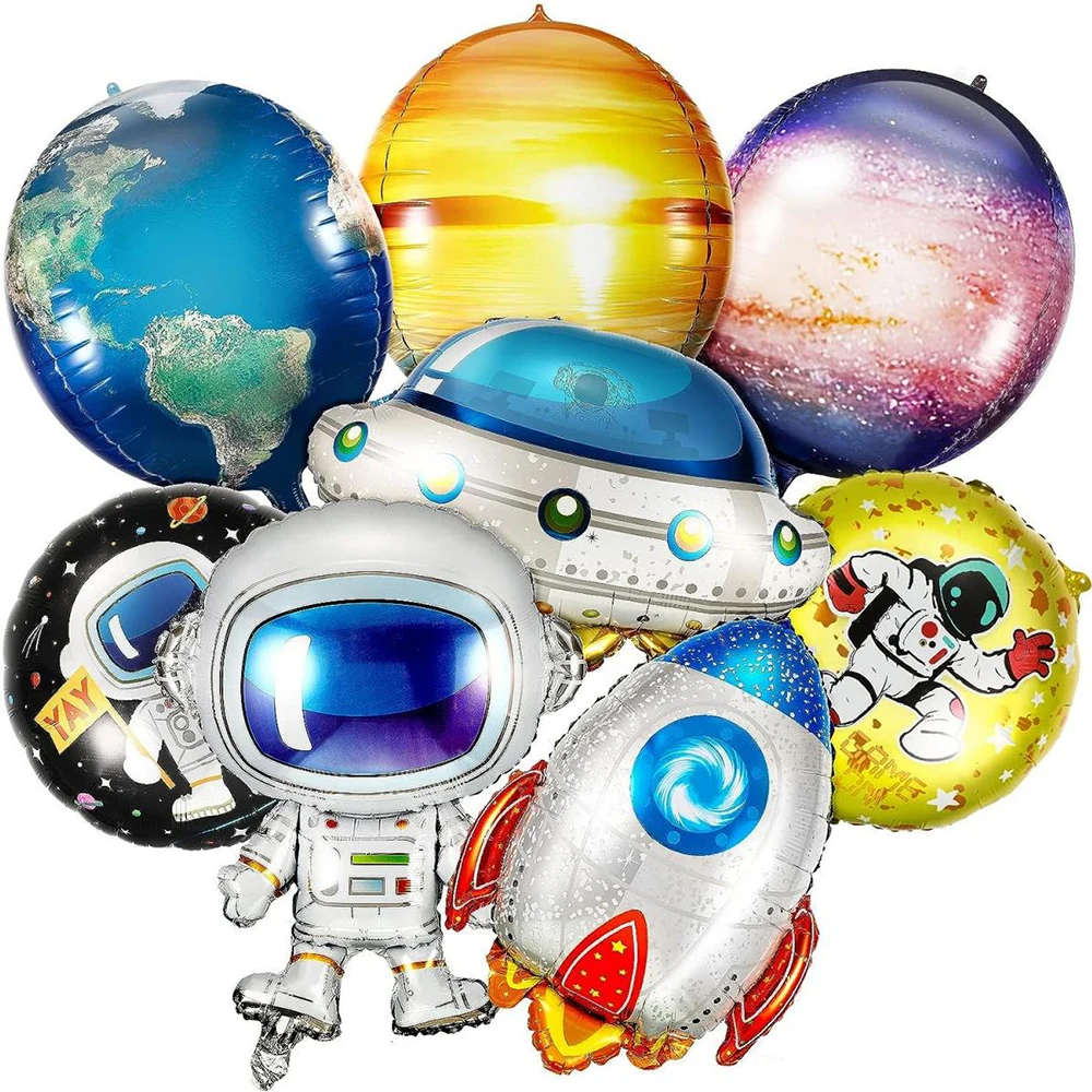 22Inch Earth Planet Foil Balloons Space Global Balloon 4D Helium Balloons Birthday Earth Day Party Decoration Teaching Supplies