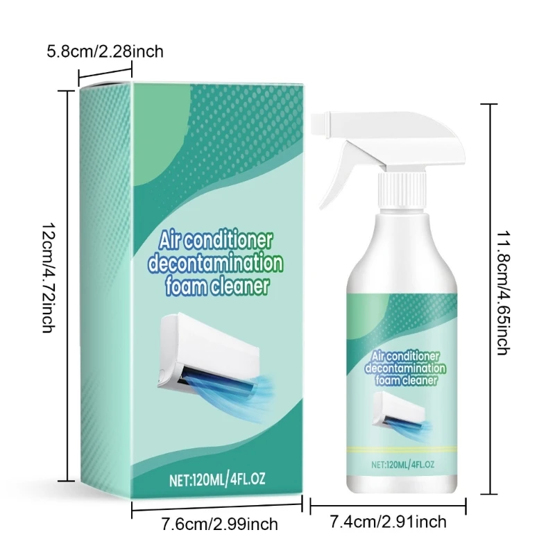 120ml Air Conditioner Cleaning Solution Eliminate Dirt and Unpleasant Odors 203C