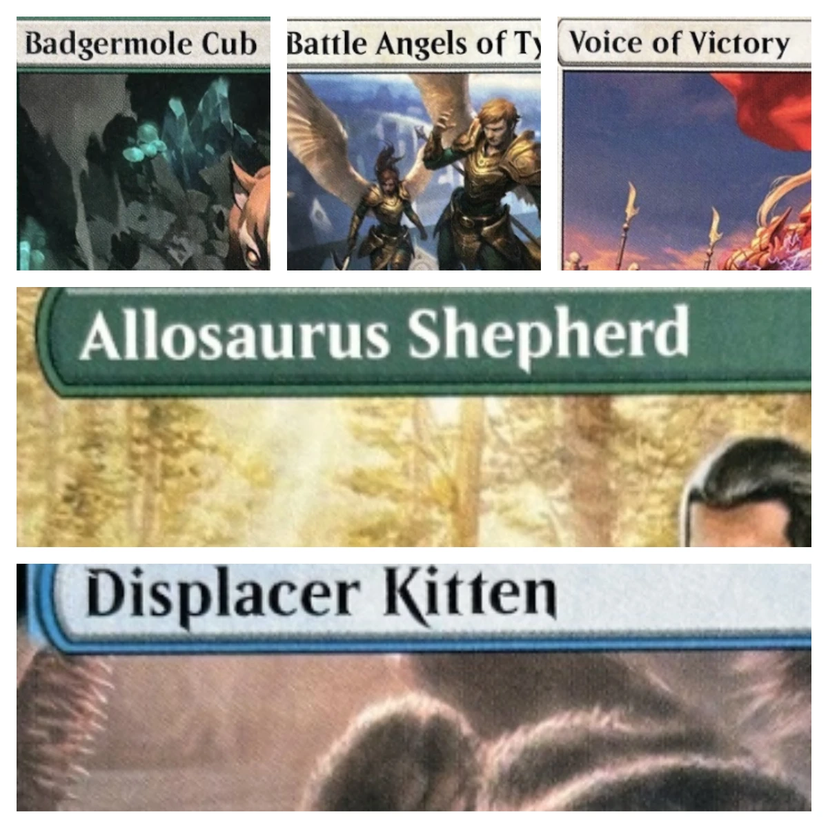 Holo Allosaurus Shepherd Battle Angels of Tyr Icetill Explorer Prismatic Vista High Quality Custom Board Game Proxy Cards