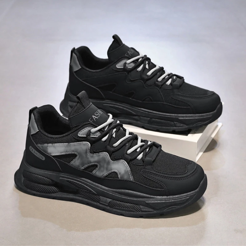 2024 New Outdoor Shoes for Men Casual Sneakers for Men Fashion Breathable Running Shoes Lace Up Tennis Shoes Zapatillas Hombre
