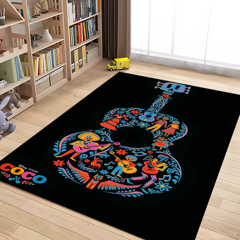 Disney Coco Pattern Carpets Bedroom Play Mats Rug Bedroom Decor Carpet Livingroom Rug Crawl Mat Christmas Gift Rug  Alfombra