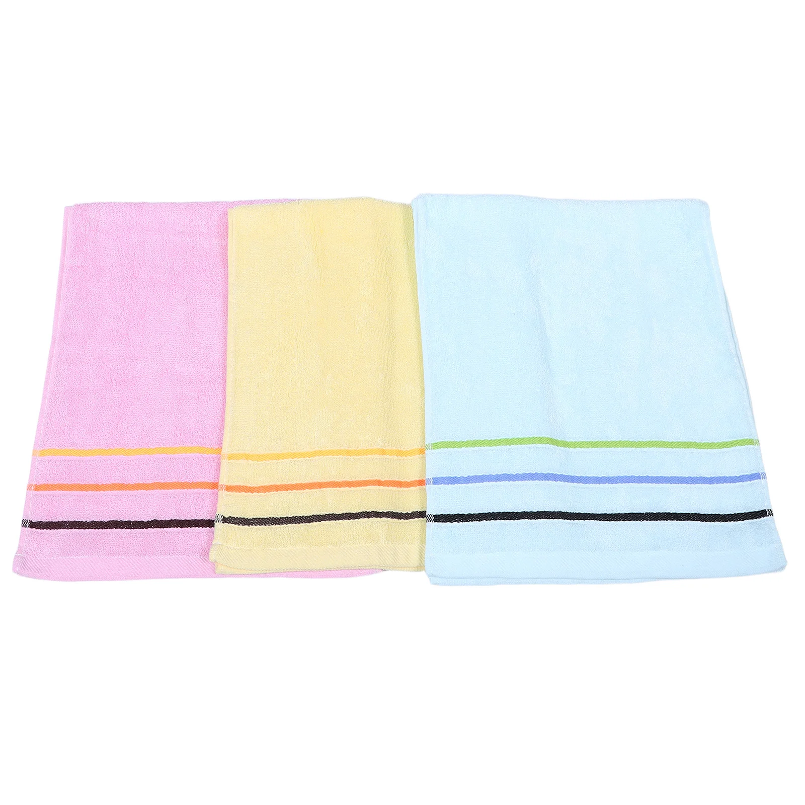 

3Pcs Cotton Jacquard Towel Set Soft Absorbent Bath Hand Face Washcloths for Daily Use Bathroom Decor Spa Guest