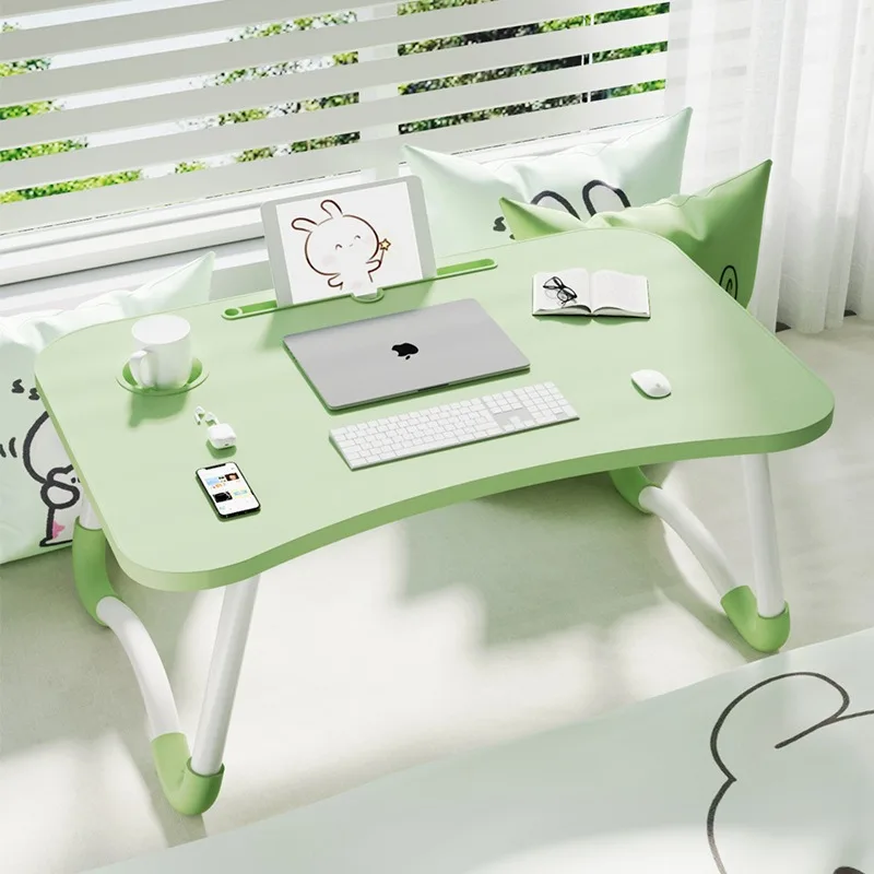 Bed Small table Foldable computer desk Student dormitory Upper bunk Desk Study table Writing table Color table