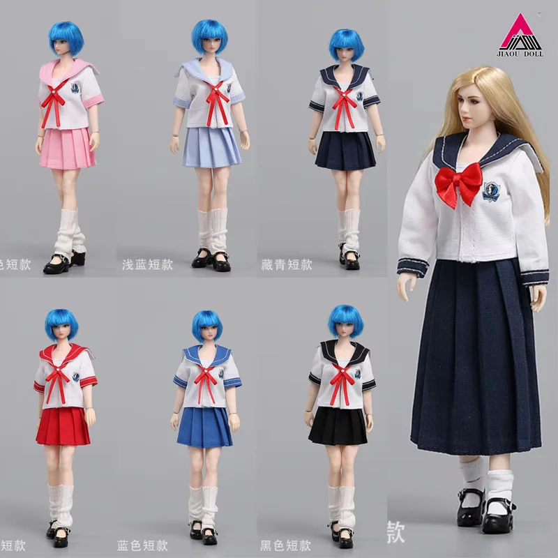 cdtoys cd047 1/12 Scale Girl Sailor Suit School Uniform Clothes Model Fit 6inch Female Soldier Action Figure Body