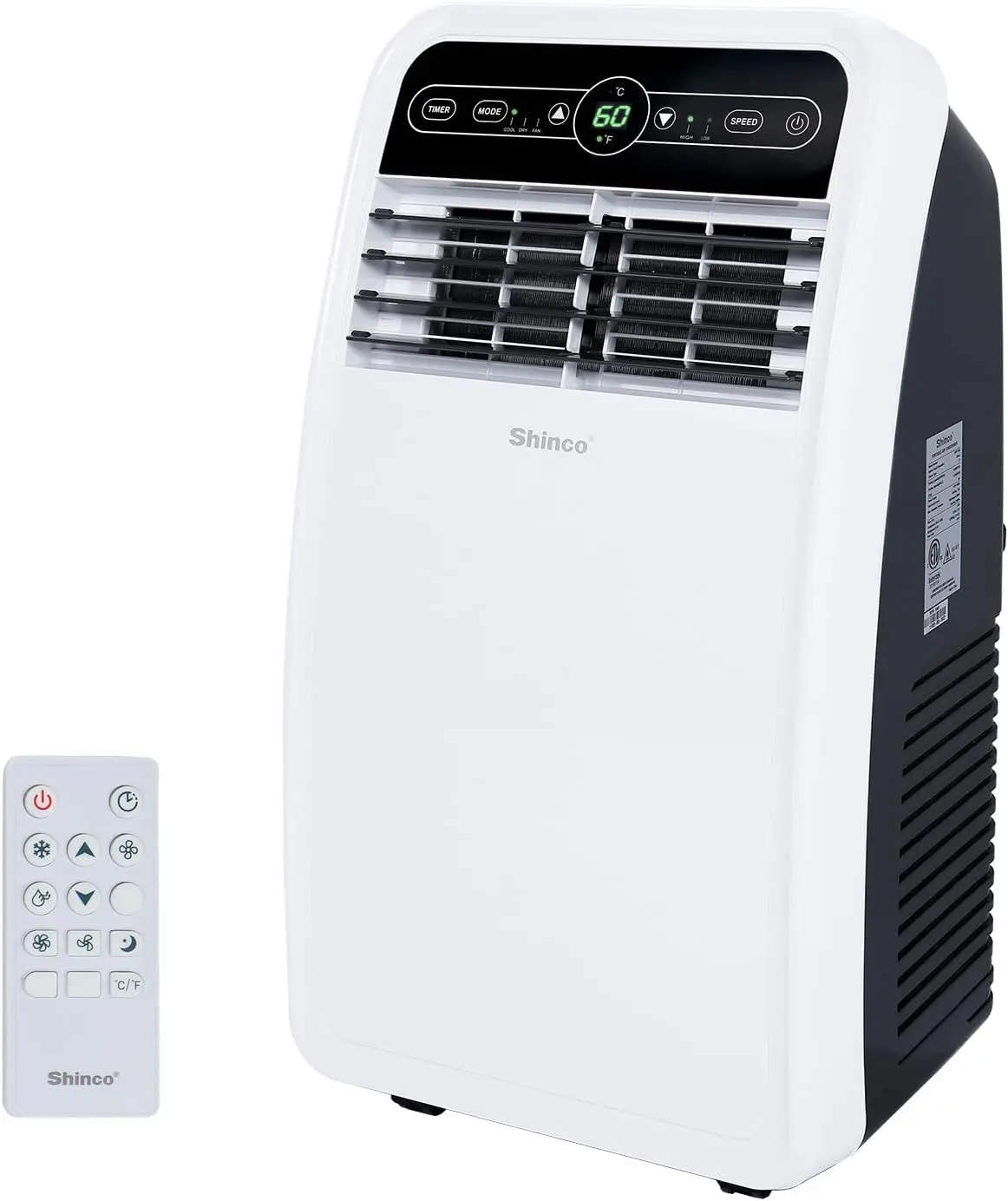 Portable Air Conditioner, AC Unit with Built-in Cool, Dehumidifier & Fan Modes for Room up to 200 sq