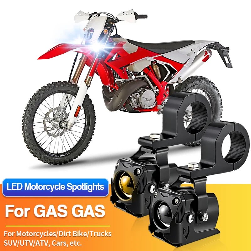 

1/2PCS LED Universal Motorcycles Headlight Dual Color Fog Light UTV ATV for GAS GAS EC250/EC300/EX250 F/EX250/EX300/EX300 TPI