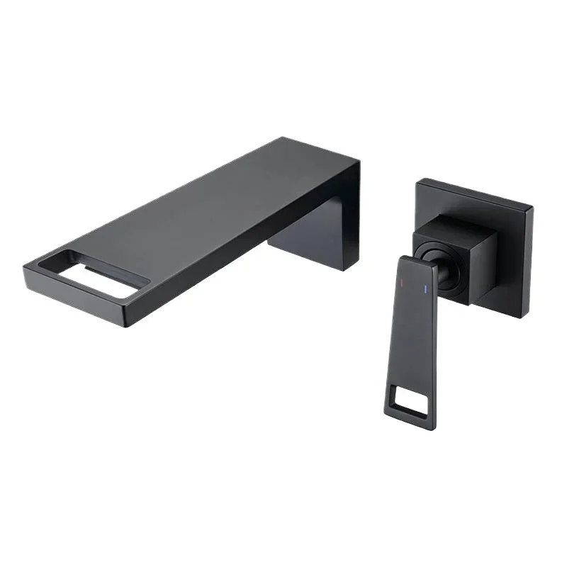 

All copper concealed into the wall faucet Embedded faucet Waterfall outlet concealed type