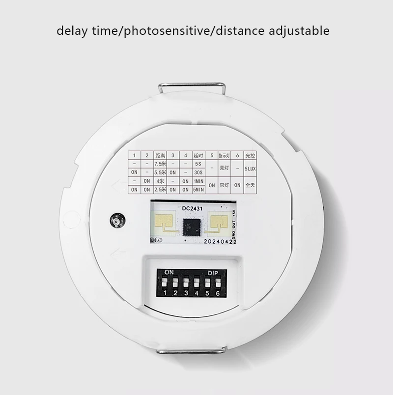 1Pcs 24G Microwave Detector Human Presence Radar Sensor 110-240Vac Lamp Control Switch Weak Action Active Sense