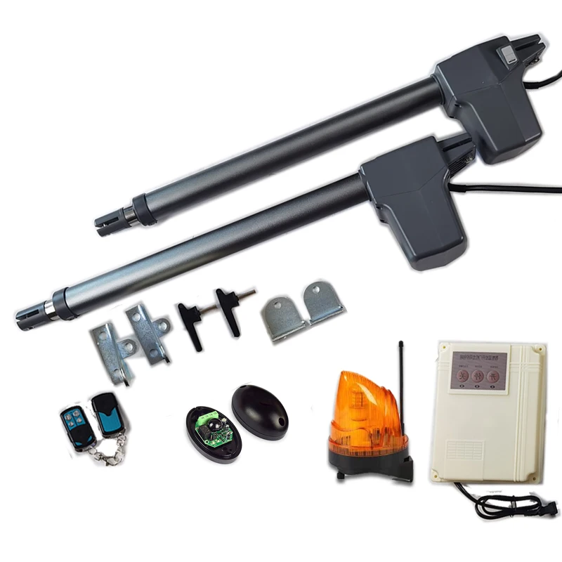 Remote DC Motor Max.weight 350kg Automatic Dual Swing Gate Opener Kit