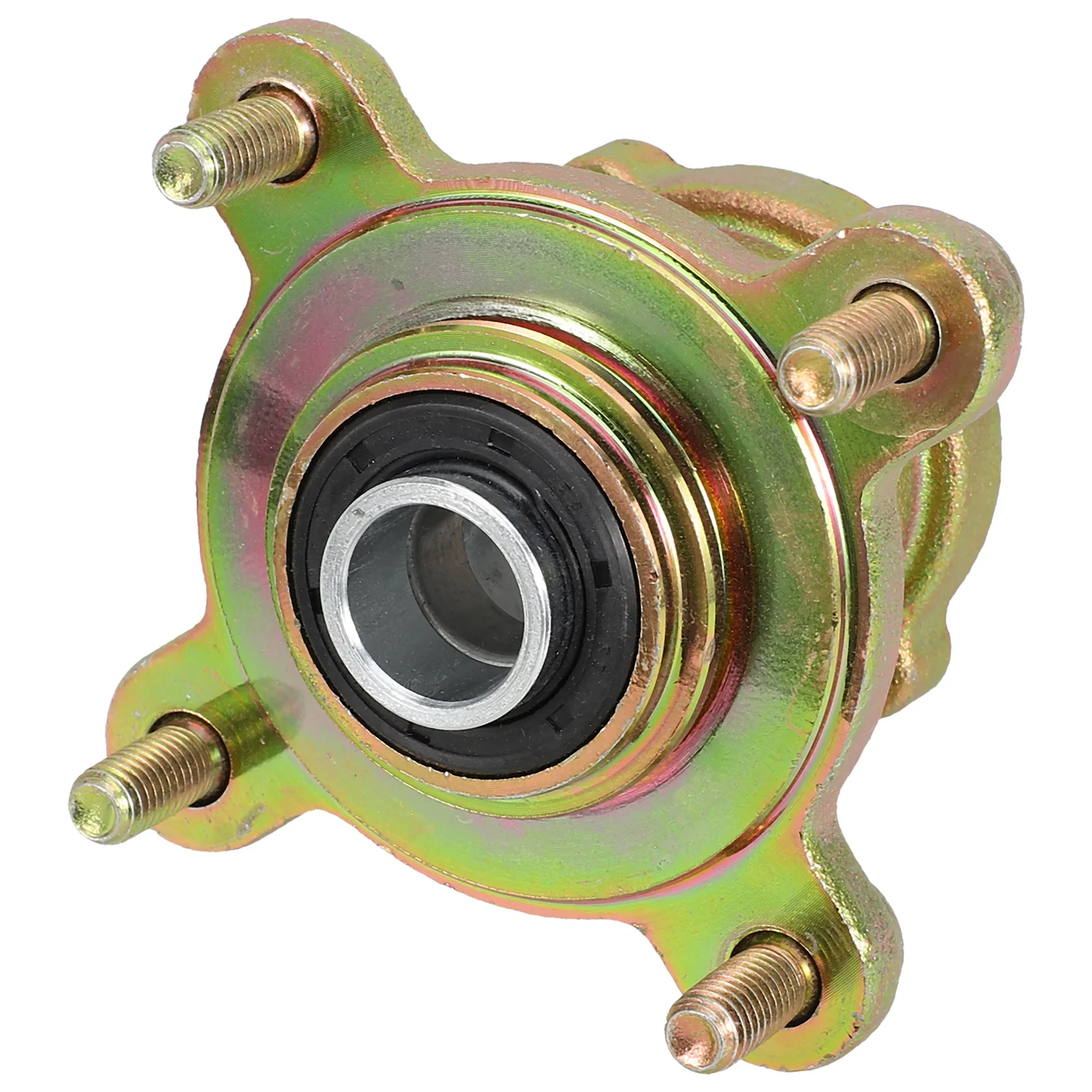 

Front Wheel Hub Assembly Durable Metal Axle Hub Stable Driving Experience Go Kart Atv Wheel Rim Brake Disc Go Kart Accessories