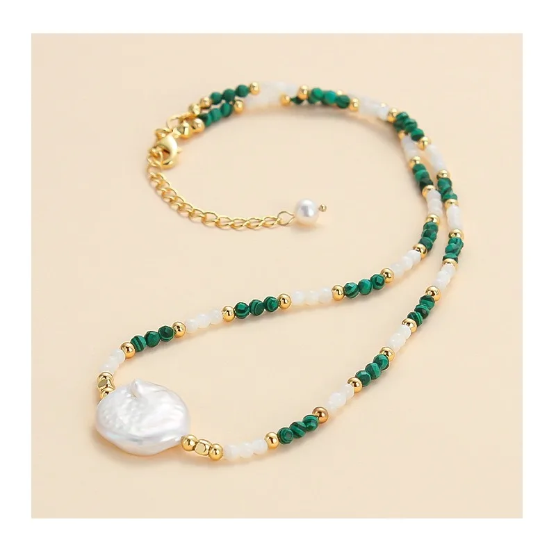 

Baroque Pearl Necklace Sweet Commuter Freshwater Pearl Necklace Female Simple Niche Light Luxury Collarbone Chain Jewelry