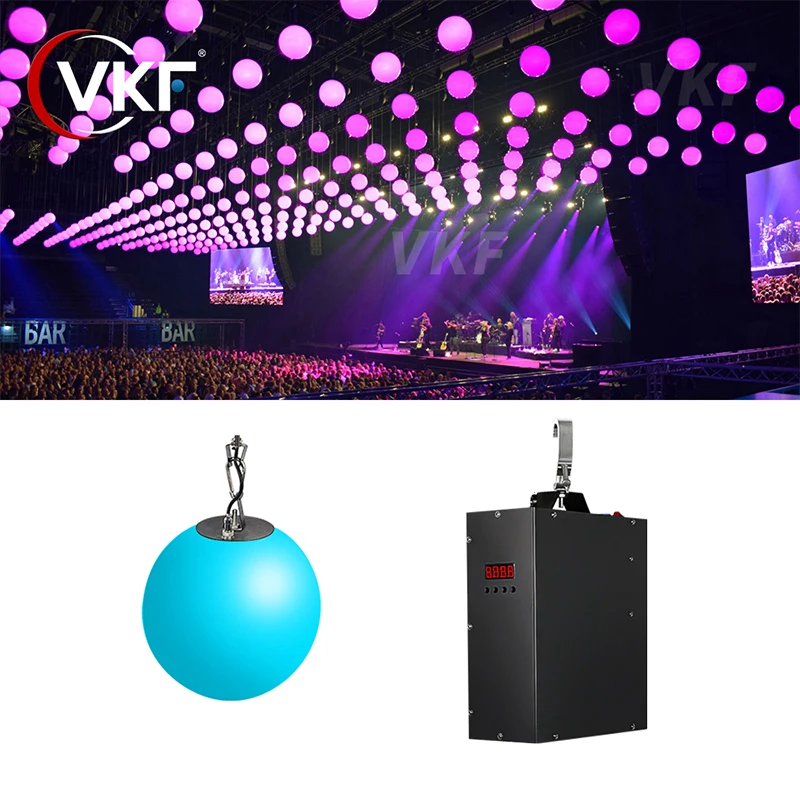 Lampe à balles DMX RGBW LED pour discothèque, mariage, effet vague 3D, lumières de scène colorées, lampe à balles professionnelle