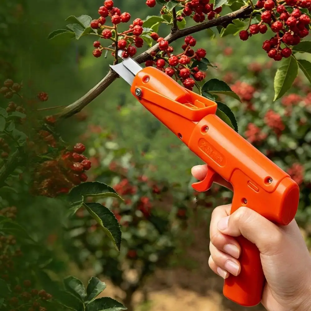 Manual Fruit Picker Shear Ergonomic Grip Rust Resistant Tool For Harvesting Cucumbers Peaches And Tomatoes