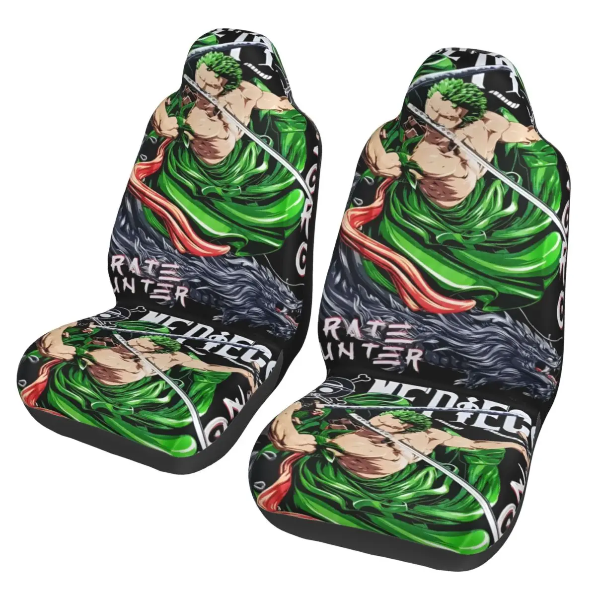 

One Piece Zoro Universal Car Seat Cover Waterproof Suitable For All Kinds Models Car Seat Covers Polyester Fishing