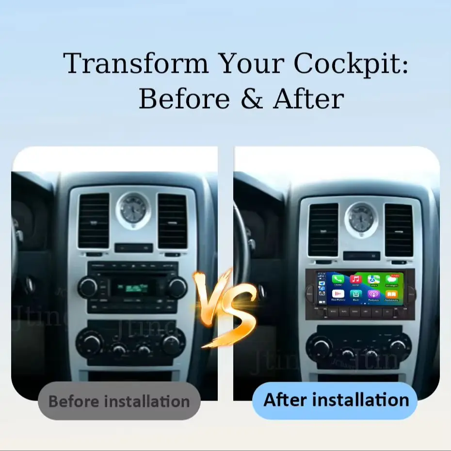 For Jeep Chrysler 300C Commander PT Cruiser Patriot RAM 1500 2500 BT 4G WiFi GPS DSP IPS HD Touch FM RDS Split Screen Head Unit