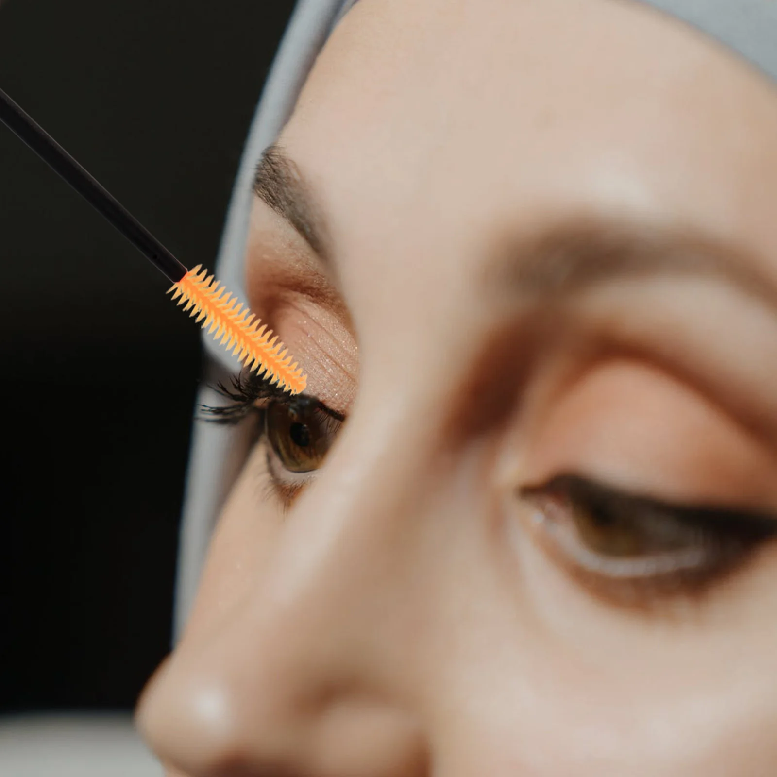 50 قطعة عصي الماسكارا القابل للتصرف رمش فرشاة الحاجب مشط قسط البلاستيك المهنية أدوات ماكياج الجمال المحمولة ل