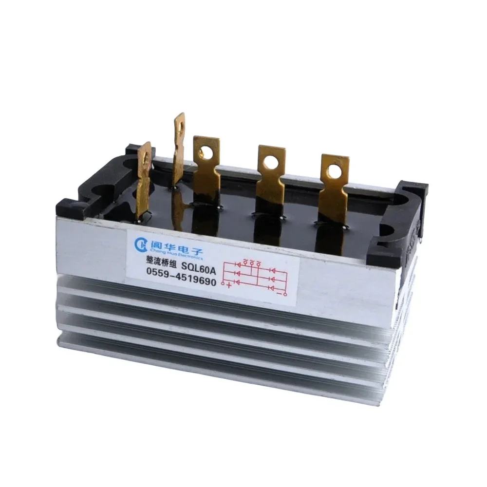 Three Phase SQL60A Generator Rectifier Diode Rectifier Bridge 60A AMP Diode Rectifier Bridge Kit for Generator