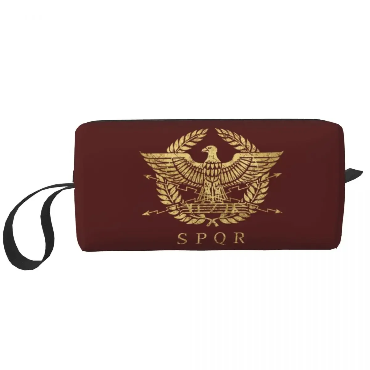 Roman Empire Eagle Emblem Cosmetic Bag Women Kawaii Big Capacity Italy Italian Pride Makeup Case Beauty Storage Toiletry Bags