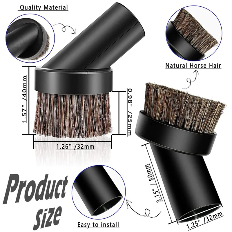 A85I-مرفقات المكنسة الكهربائية العالمية، ملحقات المكنسة الكهربائية والمرفقات، مرفق فراغ شعر الحصان