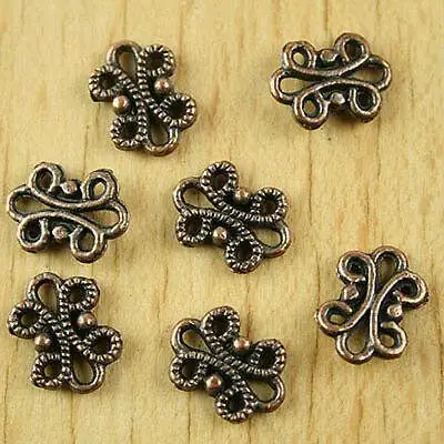 

40pcs 12.1x9.4mm copper tone butterfly flower charms H1910