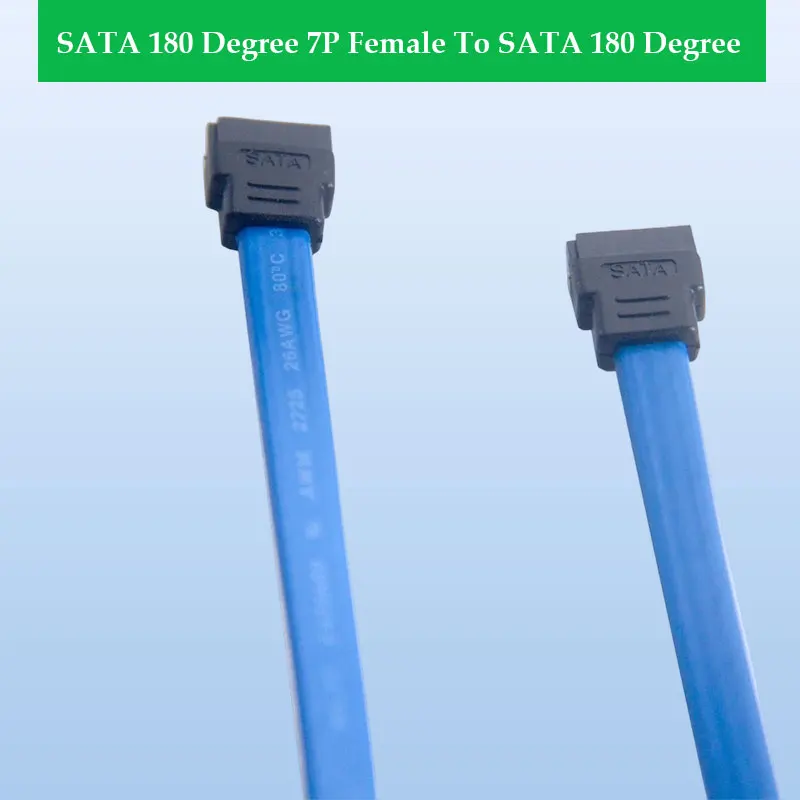 

ADT-Link SATA 180 градусов 7P гнездо к SATA 180 градусов гнездо без шрапнели 6 Гбит/с синий жесткий диск серверный кабель длина 0,1 м