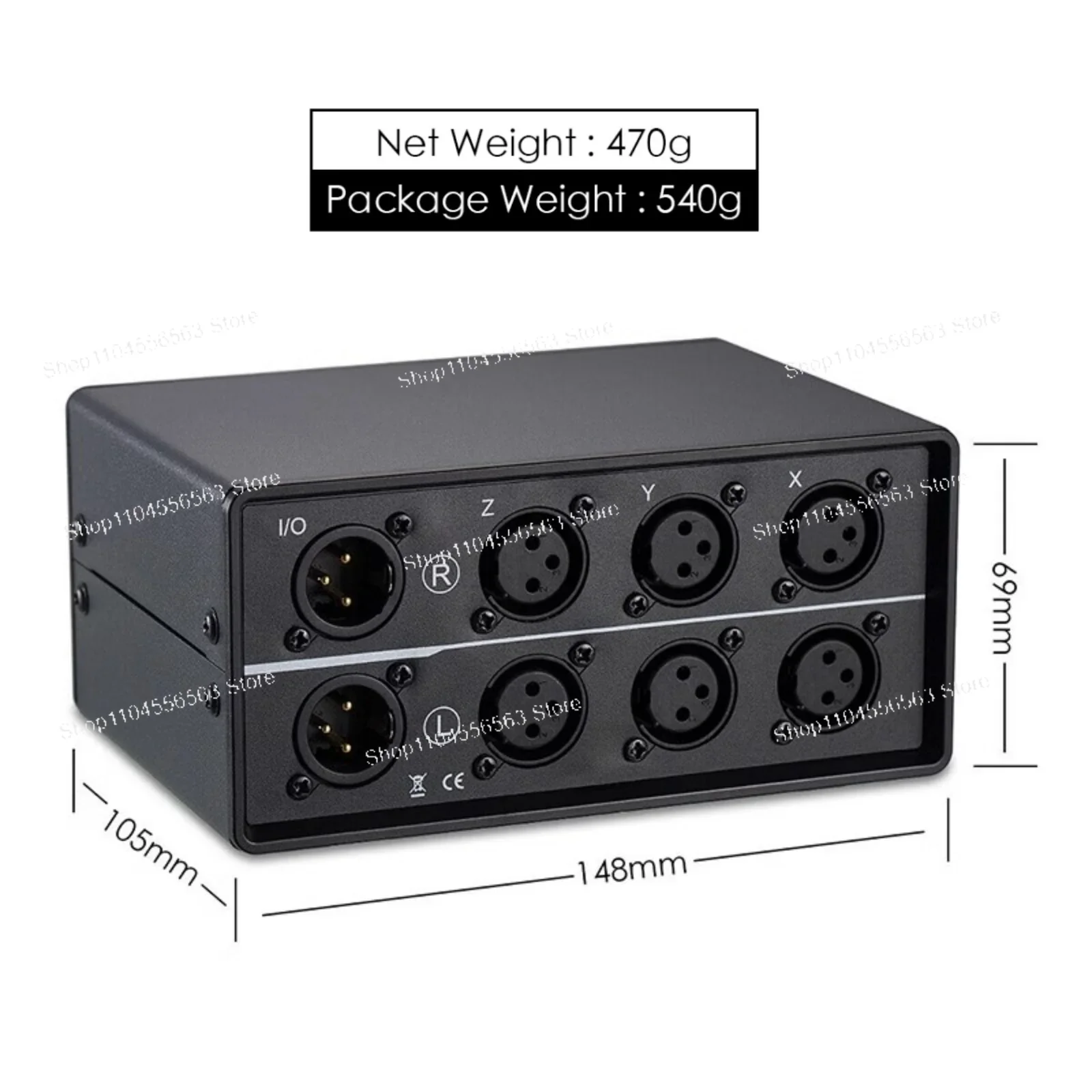 Mini 3-Way XLR Audio Switcher, Passive Balanced Stereo Selector Box