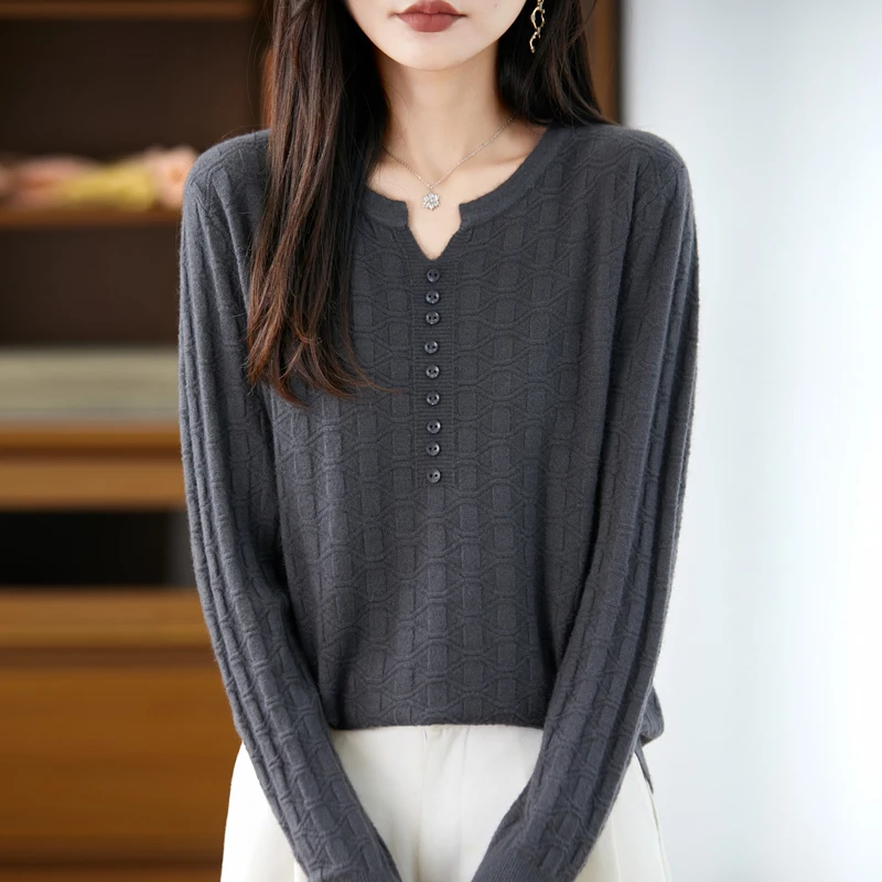 2025 Autumn/Winter pullover Women's Cashmere Knitted Top Warm  pullover Women's Cashmere Sweater  Unique Women's Clothing