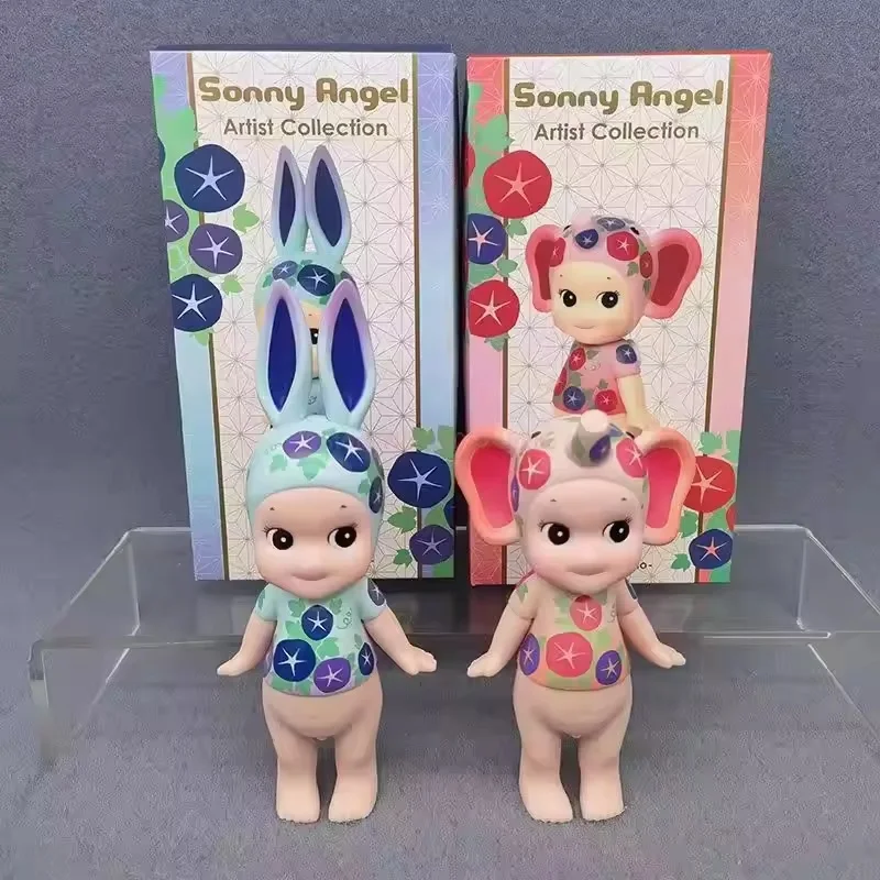 High Quality Sonny Angel Doll Cupid Morning Glory Marine Kiss The Elephant Rabbit Photo Props Blind Box Toy Festival Gifts