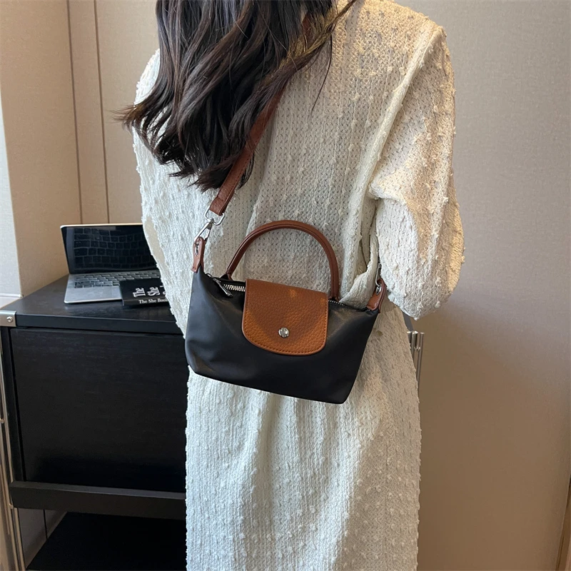 الموضة ذات العلامات التجارية زلابية حقيبة النايلون المرأة حقيبة كتف صغيرة مصمم حقيبة يد بسيطة حقيبة سيدة فاخرة حقيبة كروسبودي صغيرة المحفظة