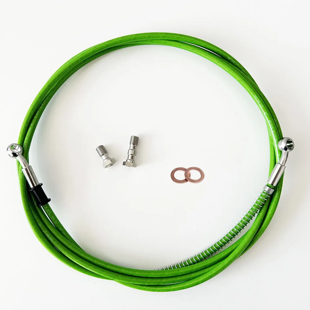 High quality Core PTFE 0.1~5M Motorcycle Hydraulic Reinforced Brake Clutch Oil Hose Line Pipe 10MM Brake Hose Steel Joints Banjo