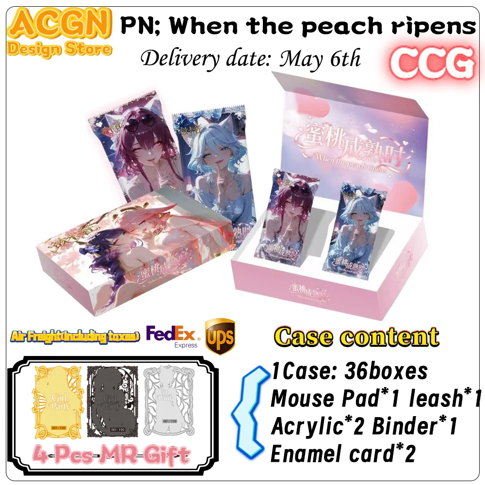 Wholesale 2026 When the peach ripens Waifu Card Anime Games Girl Party Swimsuit Bikini Feast Gift