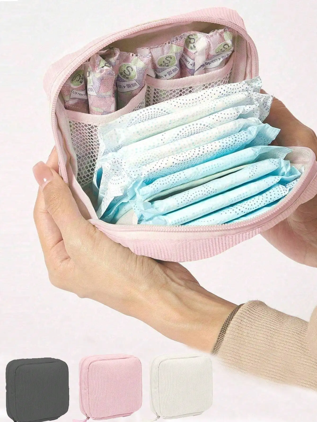 قطعة واحدة من حقيبة صحية متعددة الوظائف، حقيبة مربعة صغيرة، حقيبة كأس الحيض المحمولة، حقيبة الدورة الشهرية الأولى، Ins اليابانية