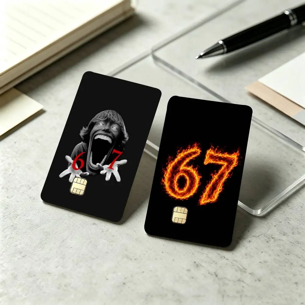 Six Seven 6 7 Sticker Film Tape Skin for Credit Card Debit Card Waterproof Stickers