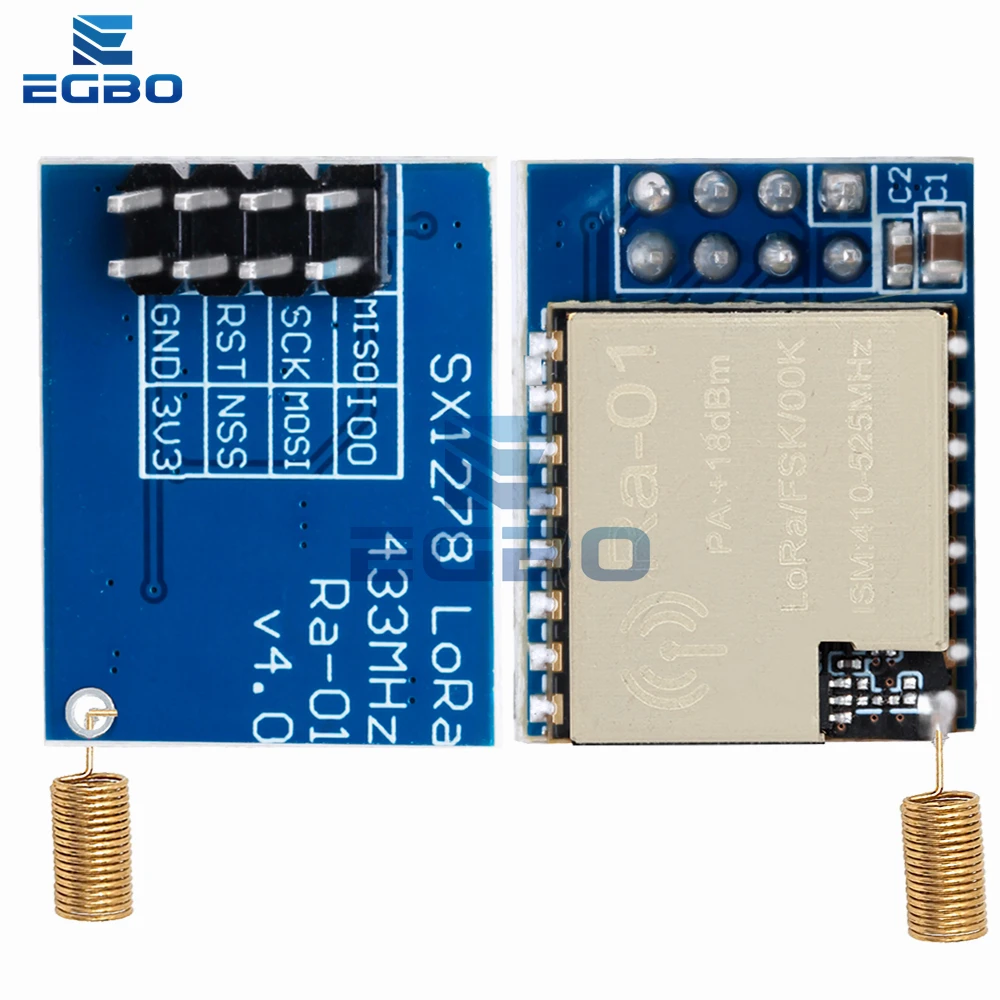 1 ~ 5 Buah LoRa SX1278 RA-01 RA-02 Modul Nirkabel Spektrum Penyebaran 433MHz Port Seri Nirkabel Antarmuka SPI dengan Antena untuk Arduino