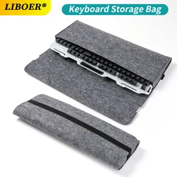 Keyboard Storage Bag Felt Protective Case for 60% 65% 80% 100% Mechanical Gaming Office Keyboard Travelling Carrying Case