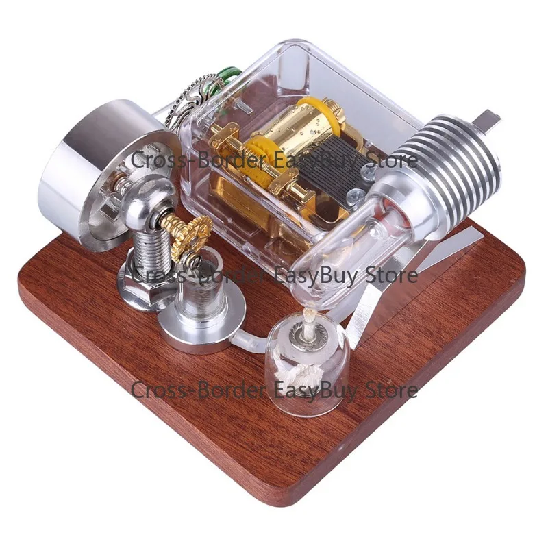 

Xuanke Power Music Box Stirling Engine Model Educational Physics Toy Technology Craft Physical Experiment