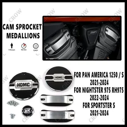 For Nightster 975 RH975 1250 Sportster S RH1250S New Motorcycle Cam Sprocket Medallions Deflector Kit Nightster 975 RH975 2024
