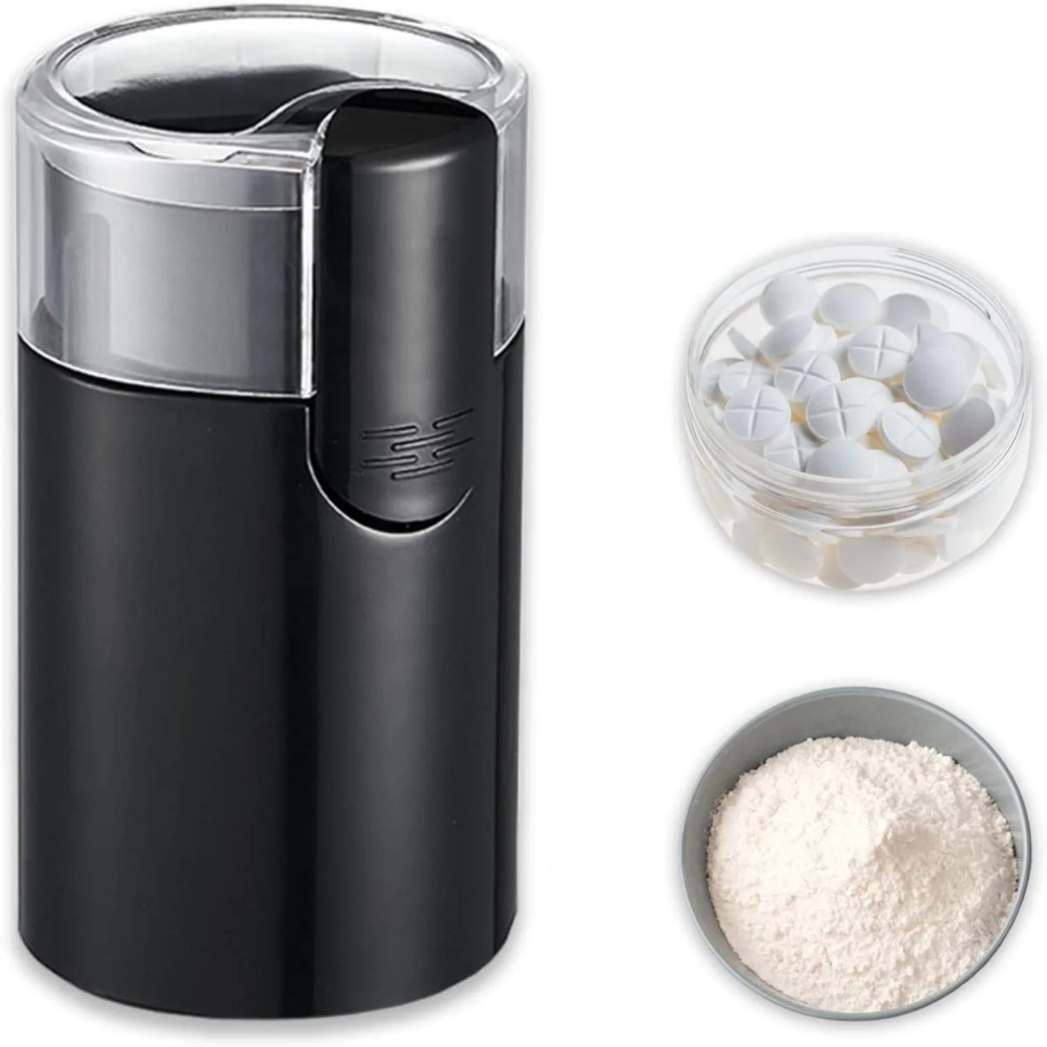 Electric Pill Crusher Grinder for Fine Powder-Medicine Vitamin Tablets- Elderly Children Pets- Pill Cutters Small Large Pills