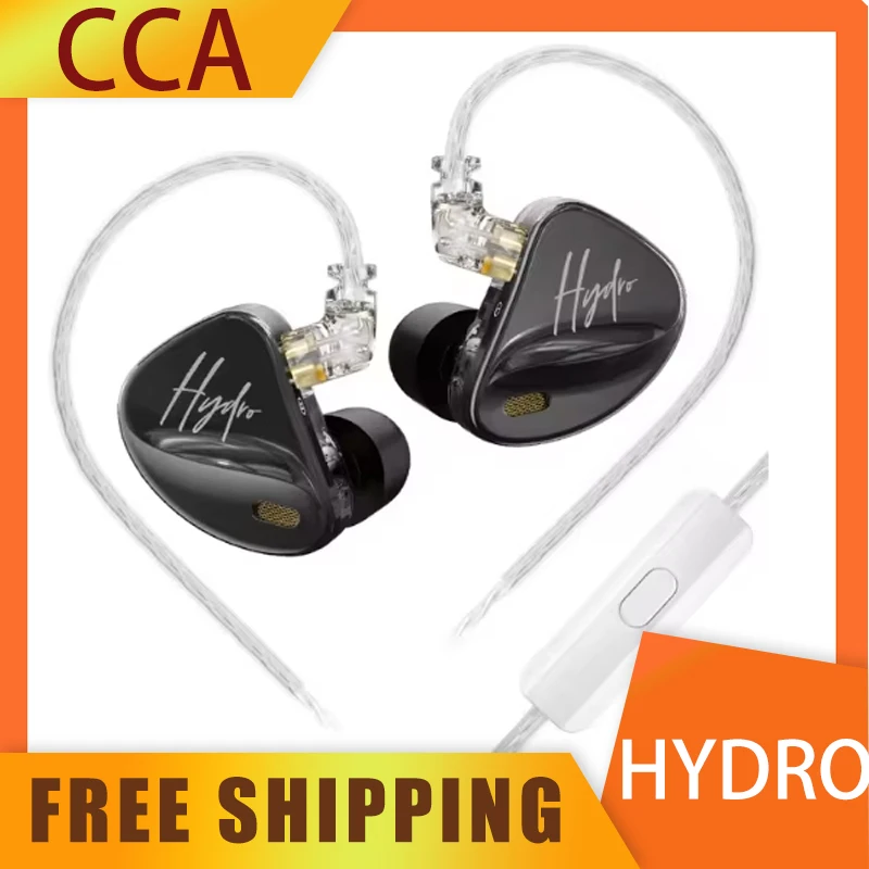 

CCA Hydro 2DD+8BA In Ear HiFi Headphones with Detachable Cable Excellent Sound Quality Calling Custom Monitor Gaming Earphones