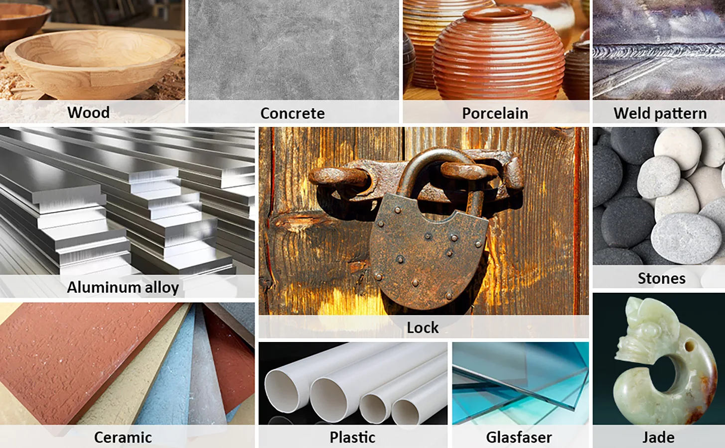 Doppelschneidiger Hartmetallfräser-Satz, 10 Formen für Metall/Holz/Kunststoff, 1/8 Zoll Schaft, schnelles vibrationsfreies Schneiden & Gravieren – Detail 3