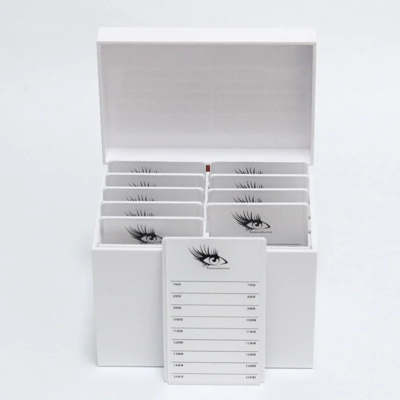 

wholesale Beauty Salon 10 Layers Acrylic Eyelash Extensions Storage Box Lash Tile Palette Box eyelash case lash tech supplies