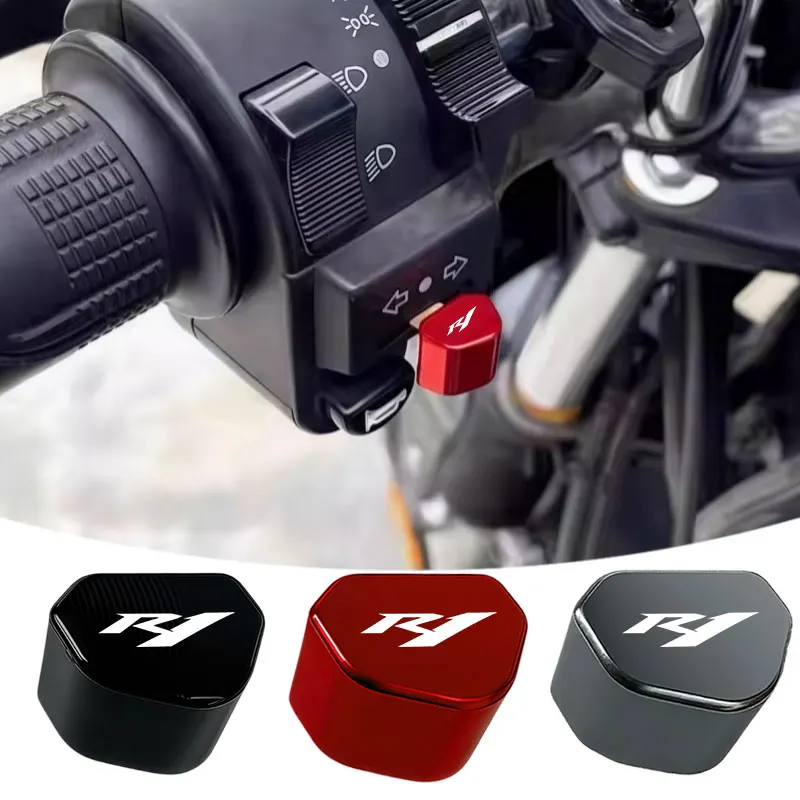

For Yamaha YZF R1 R1M 2020 2021 2022 2023 2024 2025 Motorcycle metal accessories, turn signal switch cap, keycap