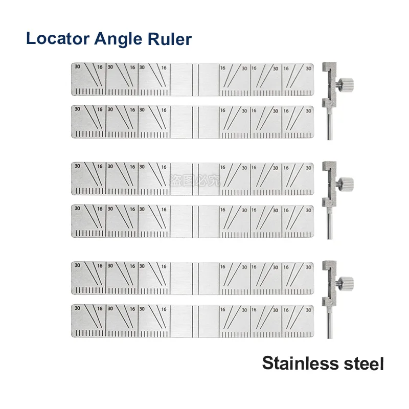 

3 Sets Dental Implant Locating Guide Surgical Planting Positioning Locator Angle Ruler Guage Autoclavable