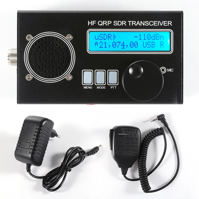 バッテリー付きqrpトランシーバー,最大usdx 8バンド,sdr,allモード,usb,lsb,cw,am,fm,hf,ssb,qrp,5w-10w  - AliExpress